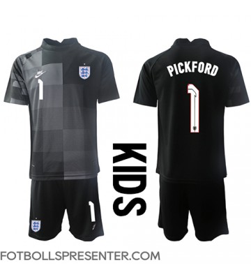 England Jordan Pickford #1 Målvakt Hemmatröja Barn VM 2022 Kortärmad (+ korta byxor)